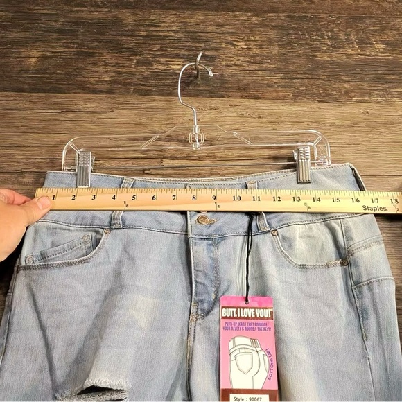 Wax Jean Light Blue Ripped Skinny Jeans - Picture 6 of 9